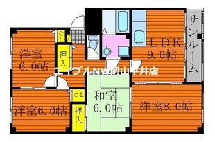 ドルチェ新保の物件間取画像